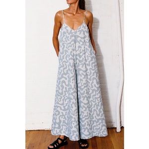 NWT Mara Hoffman Carly Wide-Leg Cotton Jumpsuit